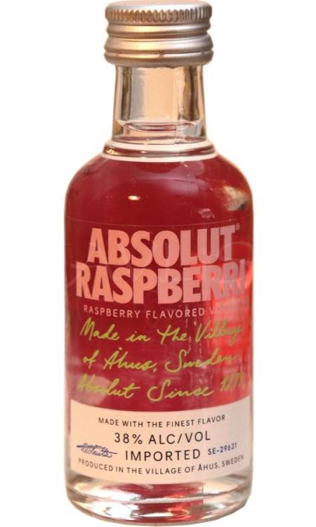 Absolut Vodka Mini Raspberri 38% 0,05l