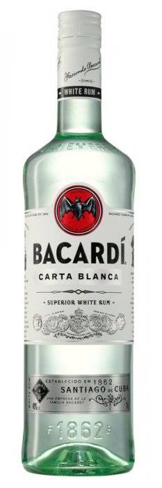 Bacardi Carta Blanca 37,5% 1l