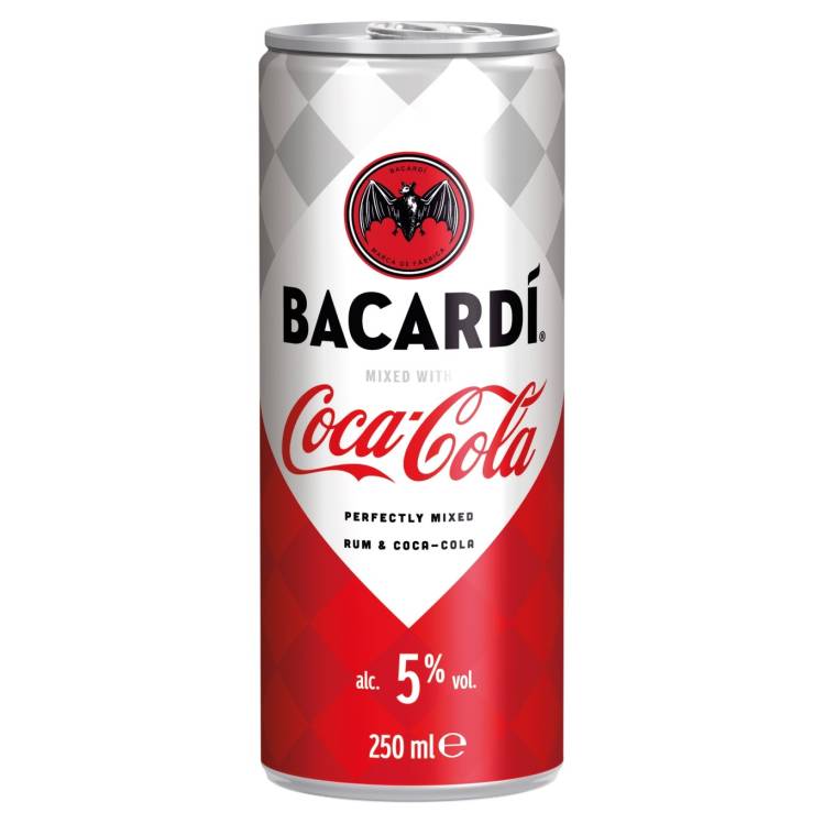 Bacardi & Coca Cola PLECH 5% 0,25l
