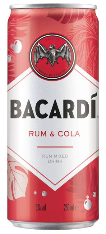 Bacardi & Cola PLECH 5% 0,25l