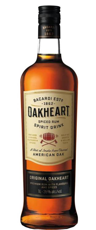 Bacardi Oakheart Rum 35% 1l