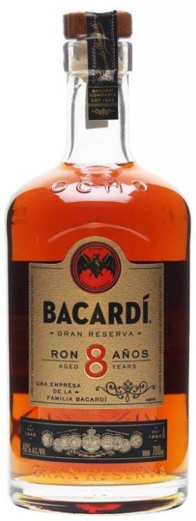Bacardi Rin 8 Anos 40% 0,7l
