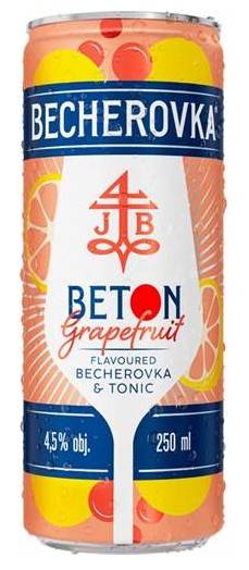 Becherovka Grapfruit&Tonic 4,5% Plech 0,25l