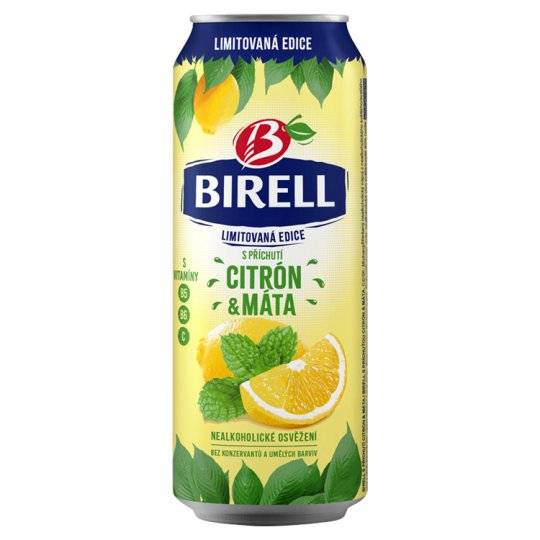 Birell Limited Citrón Máta 0,5l