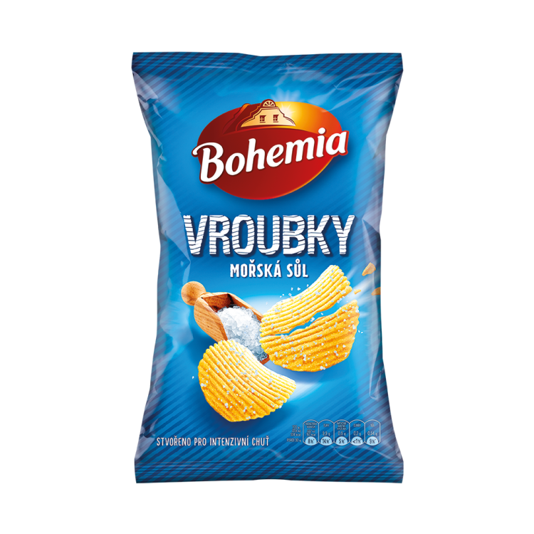 Bohemia Chips Vroubky Solené 65g