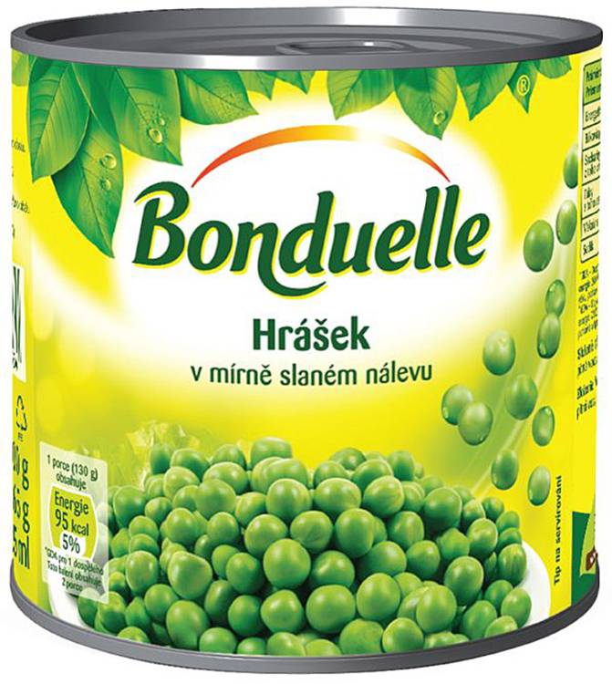 Bonduelle Hrášek Mírně Slaný Nálev 425ml