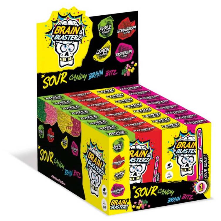 Brain Blasterz Bitz Sour Candy 16x45g