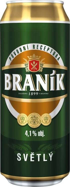 Braník 10° PLECH 0,5l