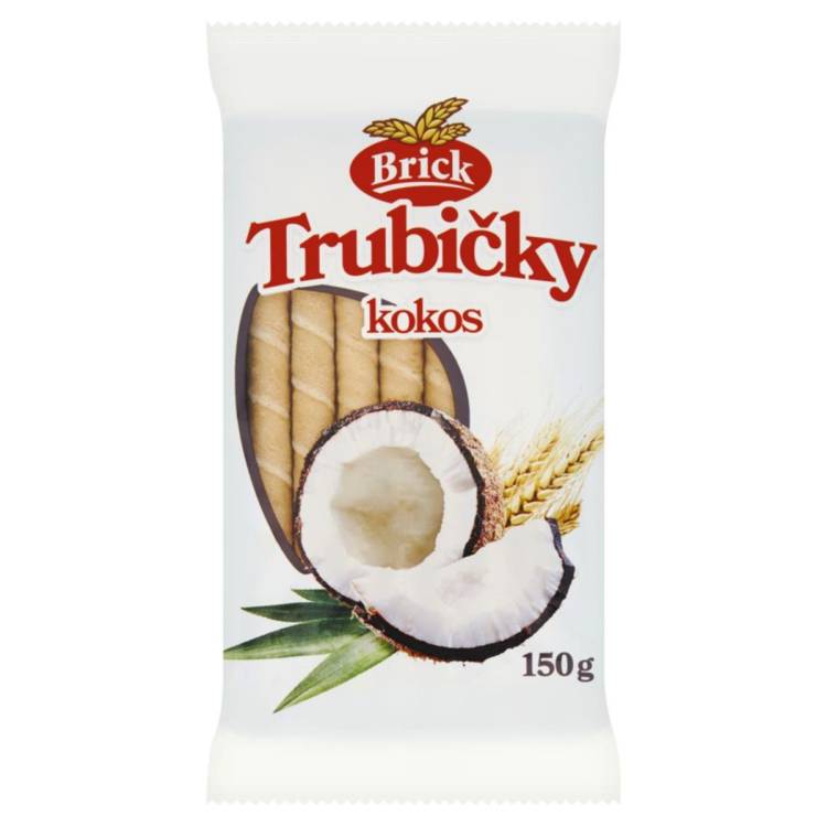 Brick Trubičky Kokos 150g