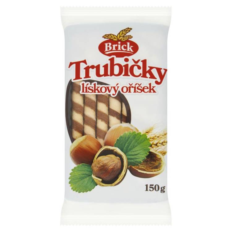 Brick Trubičky Lískový Oříšek 150g