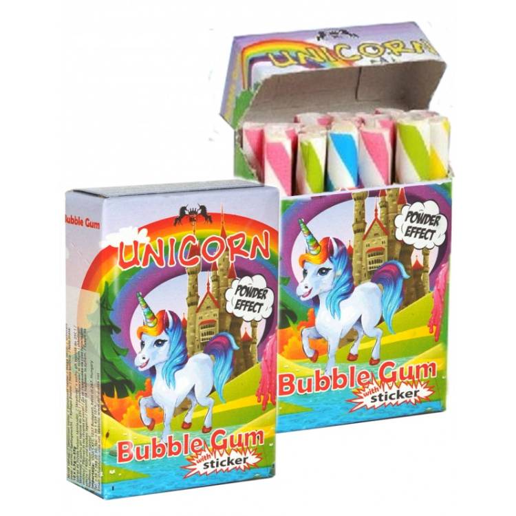 Bubble Gum Stick Unicorn 18x35g