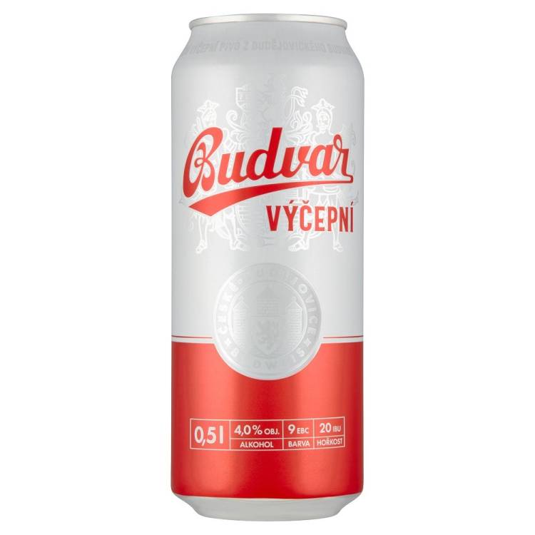 Budvar Světlý PLECH 0,5l