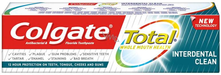 Colgate ZP Total Interdental Clean/Visible Action 75ml