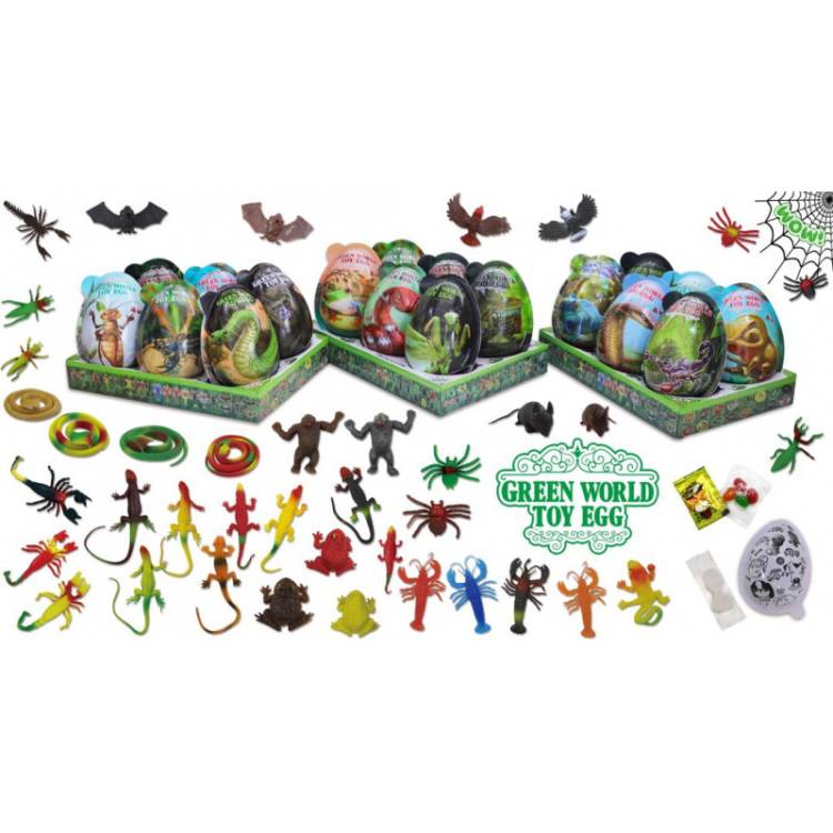 Egg Toy Green World 6x21g