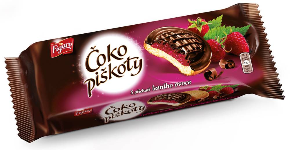 Figaro Čoko Piškoty Lesní Ovoce 147g