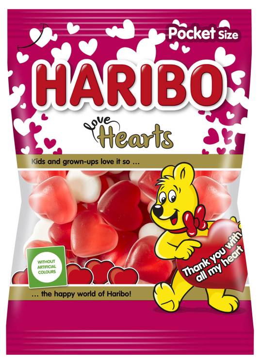 Haribo 100g Love Hearts