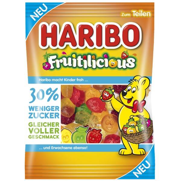 Haribo 160g Fruitilicious DE