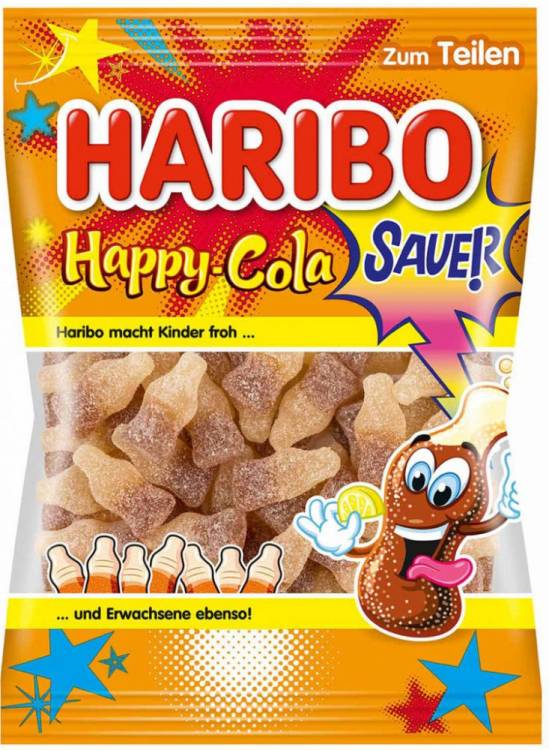 Haribo 200g Happy Cola Sauer DE