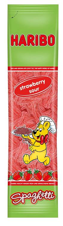 Haribo 200g Spaghetti Fizz Strawberry DE