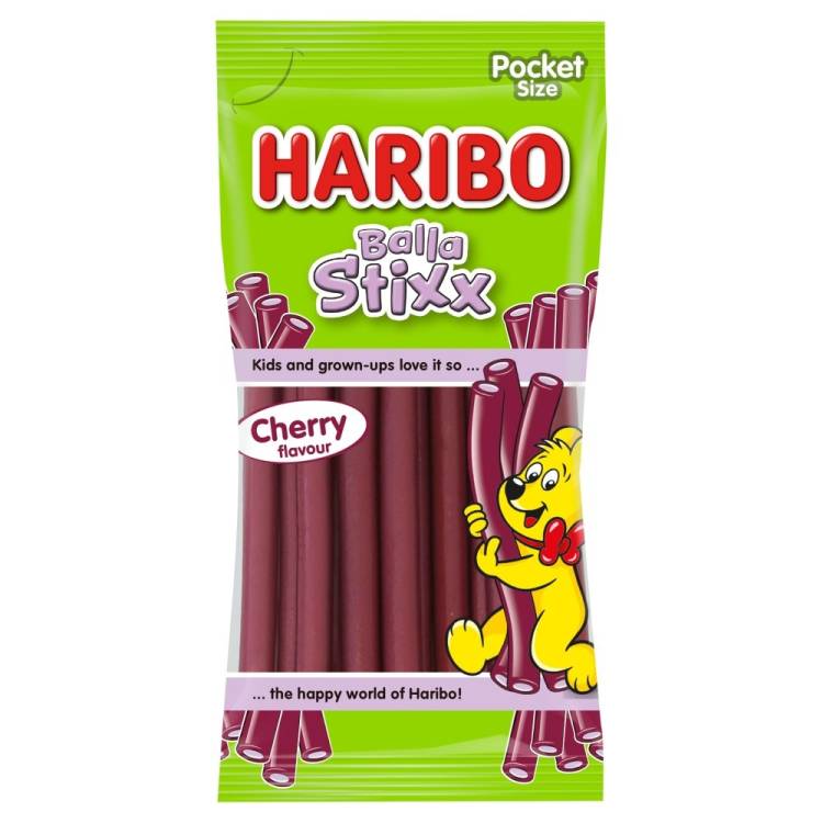 Haribo 80g Balla Stixx Cherry