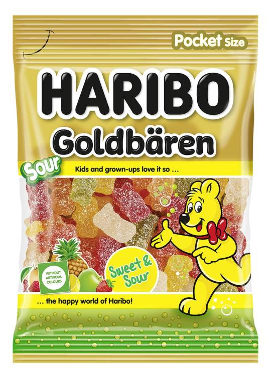Haribo 80g Goldbaren Sour