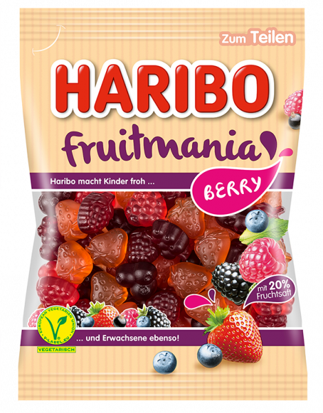 Haribo 85g Fruitmania Berries