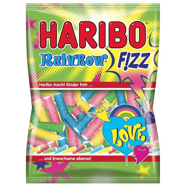 Haribo 85g Rainbow Fizz