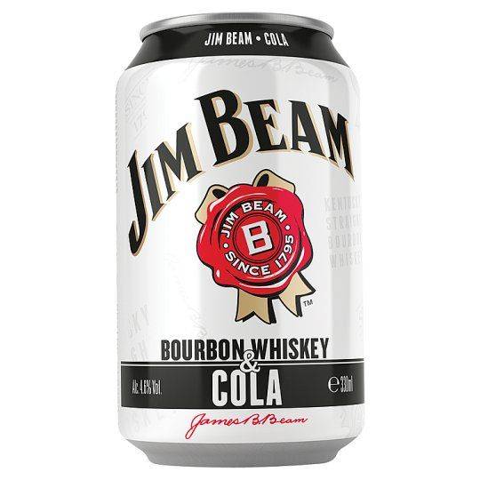 Jim Beam Cola PLECH 0,33l