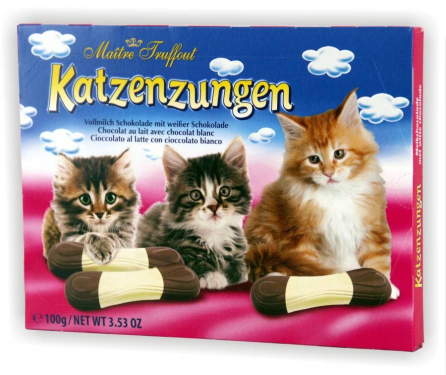 Katzenzungen Weiss 100g