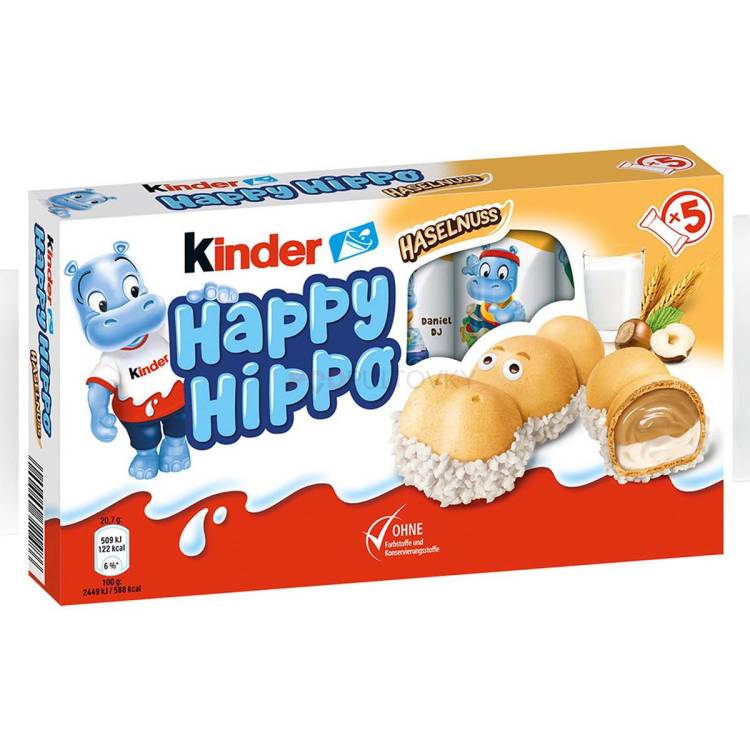 Kinder Happy Hippo Oříšek 5x20,7g