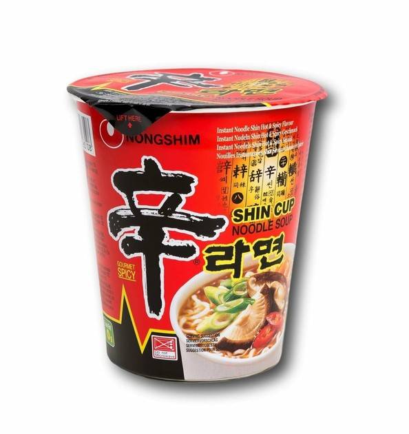 Korejské Nudle Nongshim Cup Shin 12x68g