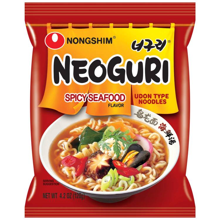 Korejské Nudle Nongshim Neoguri Seafood Spicy 20x120g