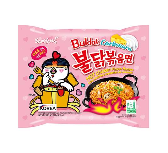 Korejské Nudle Samyang Chicken Carbonara 130g