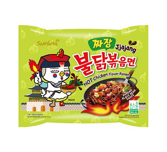 Korejské Nudle Samyang Chicken Jjajang Black Bean 140g