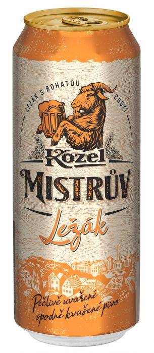 Kozel Mistrův Ležák 12° PLECH 0,5l