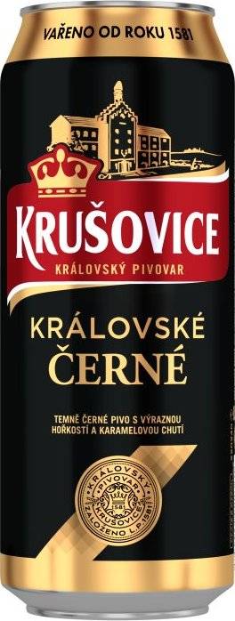 Krušovice Černá PLECH 0,5l