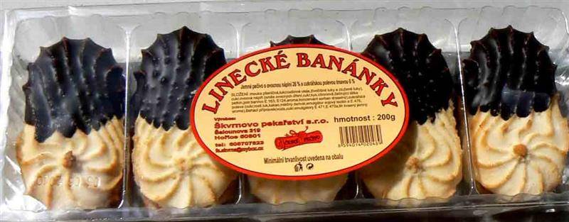 Linecké Banánky 210g