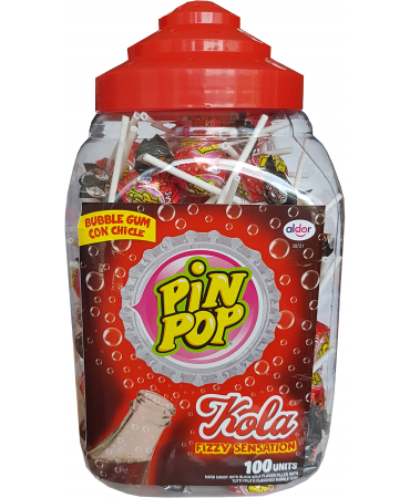 Lízátko Pin Pop Cola 100x18g