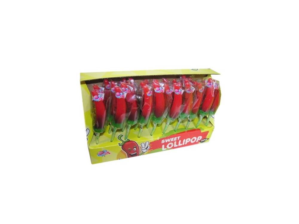 Lízátko Sweet Lollipop Chilli 30x15g