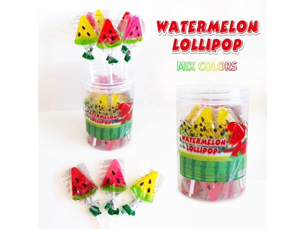 Lízátko Watermelon Mix Colors 30x15g