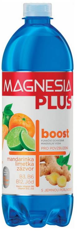 Magnesia Plus Boost Mandarinka Limetka 0,75