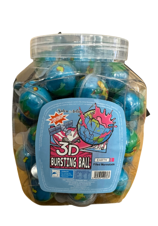 MBD Gummy Bursting Ball Earth 60x10g