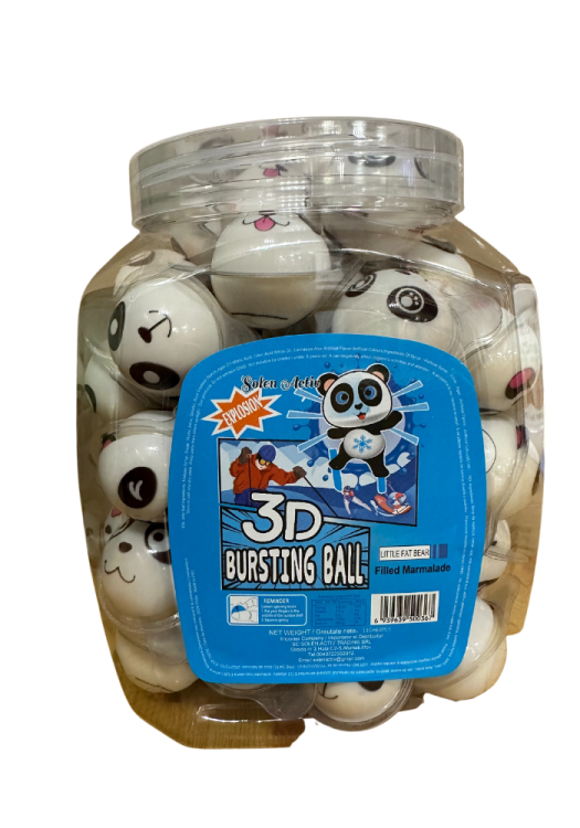 MBD Gummy Bursting Ball Panda Bear 60x10g