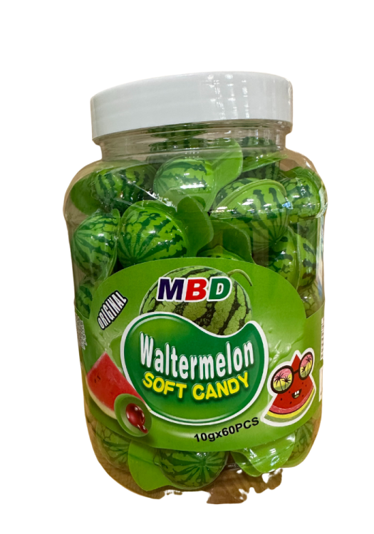 MBD Gummy Bursting Ball Watermelon 60x10g