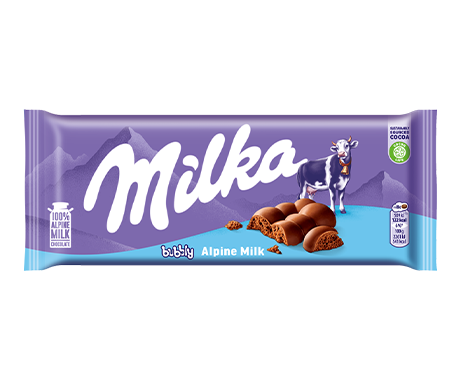 Milka Čokoláda Bubbly Alpine Milk 90g