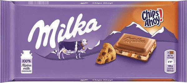 Milka Čokoláda Chips Ahoy! 100g