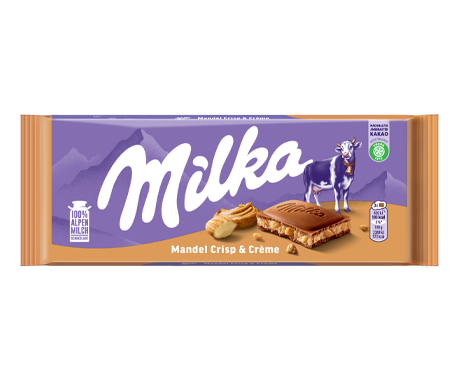 Milka Čokoláda Mandel Crisp Creme 90g