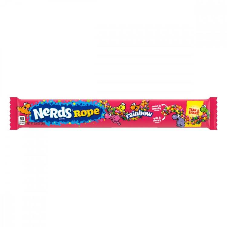 Nerds Rope Rainbow 24x26g