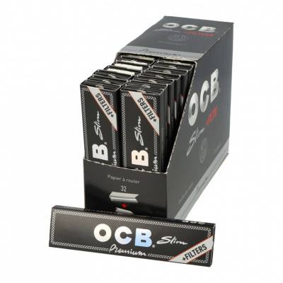 OCB Black Slim Ultimate + Filters 32ks