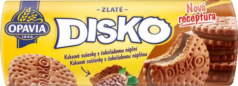 Opavia Disko Kakaové S Čokoládovou Náplní 169g